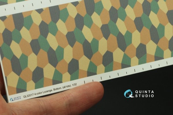 Quinta Studio QL32017 German WWI 4-Colour Lozenge (lower surface) 1/32