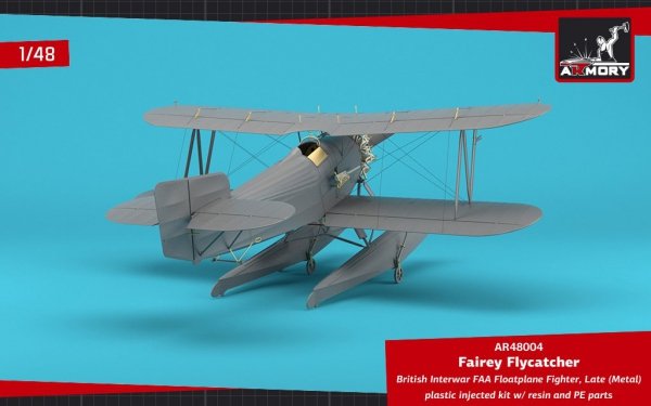 Armory Models 48004 Fairey Flycatcher British Interwar FAA Floatplane Fighter, Late (Metal) 1/48