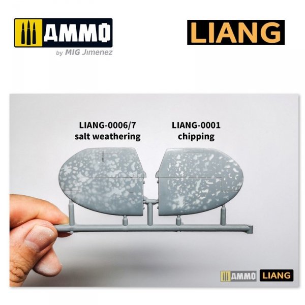 Liang 0006 Salt Weathering Effects Airbrush Stencils (Sparse)