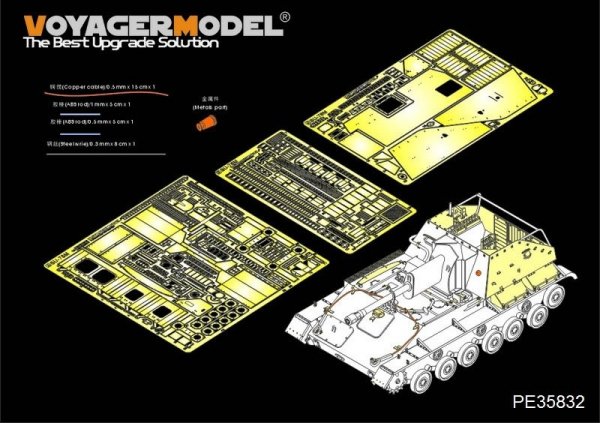 Voyager Model PE35832 WWII Russian SU-76 Self-Propeller Gun basic (For TAMIYA 35349) 1/35