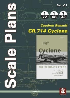 MMP Books 58242 Scale Plans No. 61 Caudron-Renault CR.714 Cyclone EN