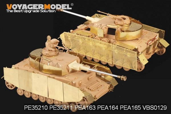 Voyager Model PEA163 WWII German Pz.Kpfw.IV Ausf.H late Production/Ausf.J Turret Armour (For All) 1/35