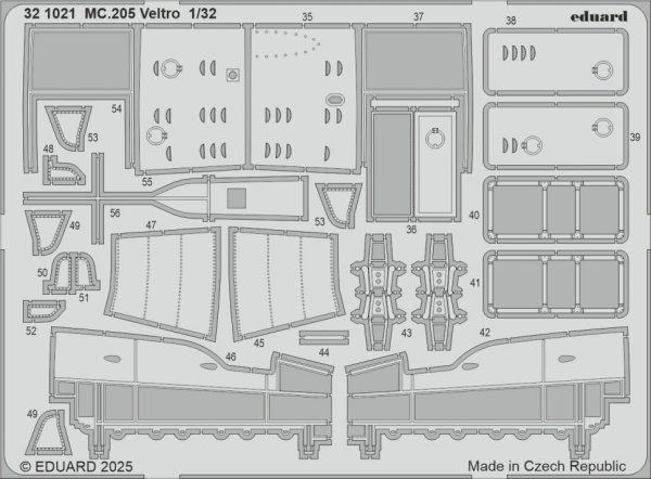 Eduard 321021 MC.205 Veltro detail set ITALERI 1/32