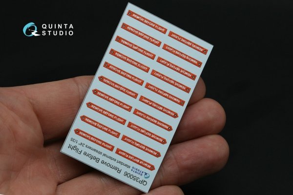 Quinta Studio QP35006 Remove Before Flight standart external streamer 24, 20 Pcs 1/35