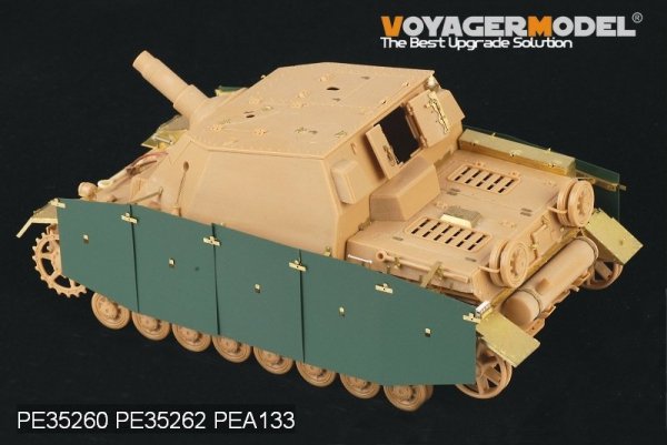 Voyager Model PEA133 WWII German Sturmpanzer IV Brummbar Early Version Side Skirts (For Tristar 35038) 1/35