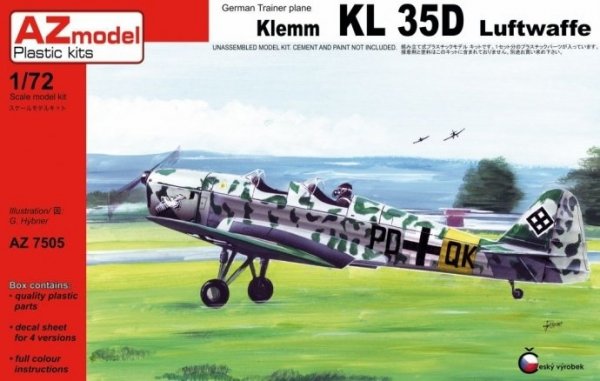 AZ Model AZ7505 Klemm KL 35D &quot;Luftwaffe&quot;