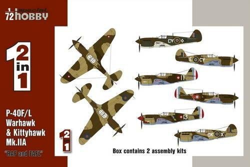 Special Hobby 72211 P-40F/ L &amp; Kittyhawk Mk. IIA &quot;RAF and FAFL&quot; 2 i  1/72