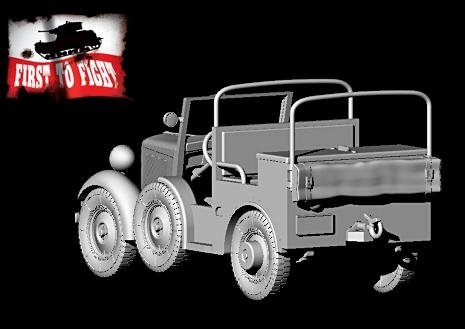 First To Fight PL122 - Polski ciągnik PZInż 302 do armaty ppanc. 37 mm 1/72