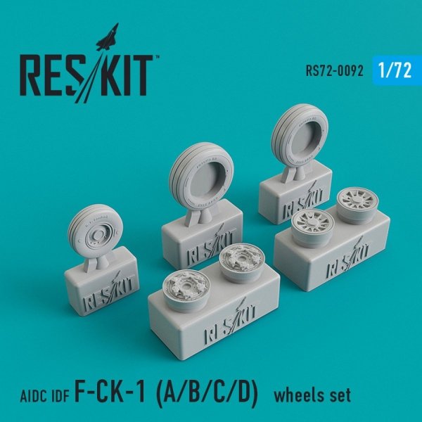 RESKIT RS72-0092 AIDC IDF F-CK-1 (A,B,C,D) WHEELS SET 1/72