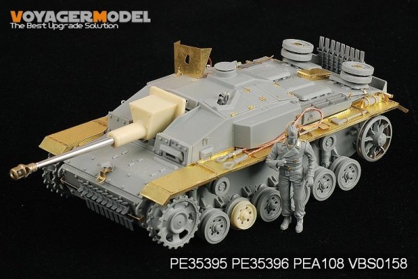 Voyager Model PE35395 WWII German StuG.III Ausf.F8 Late Production Basic For DRAGON 6644 1/35