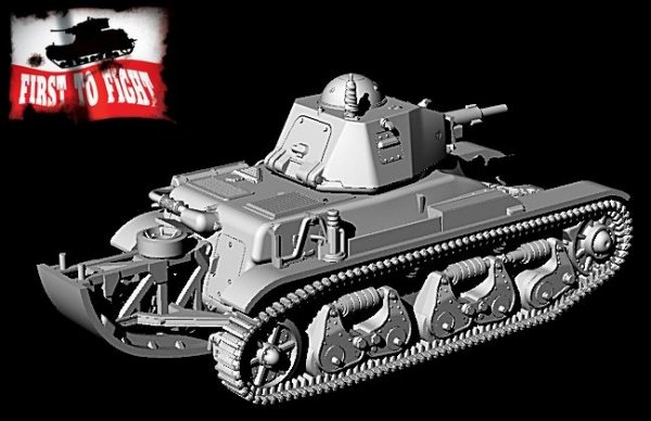 First To Fight PL107 Renault R39 With 37mm SA38 Cannon With 'Tail' 1/72