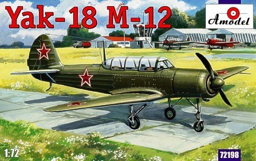 A-Model 72198 Soviet Yakovlev Yak-18 M-12 Two-Seat Trainer plane 1:72