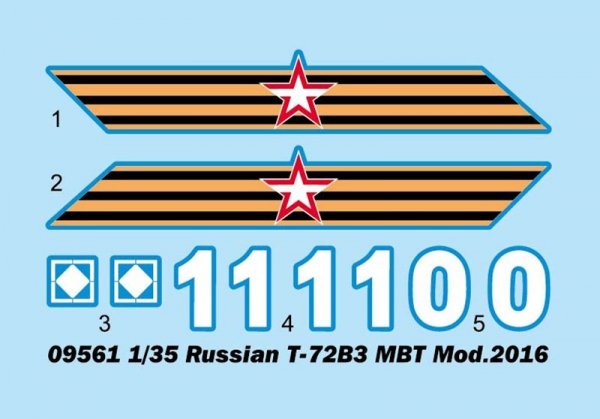 Trumpeter 09561 Russian T-72B3 MBT 1:35