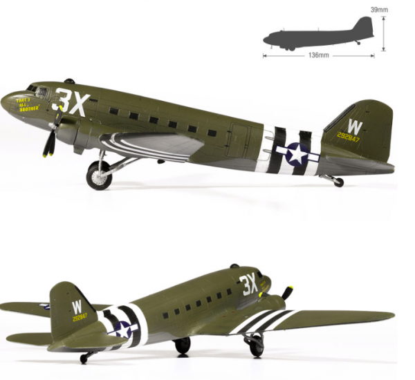 Academy 12633 USAAF C-47 Skytrain 1/144