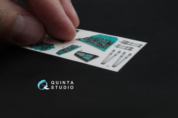Quinta Studio QD48026 Mi-24V 3D-Printed &amp; coloured Interior on decal paper (for Zvezda kit) 1/48