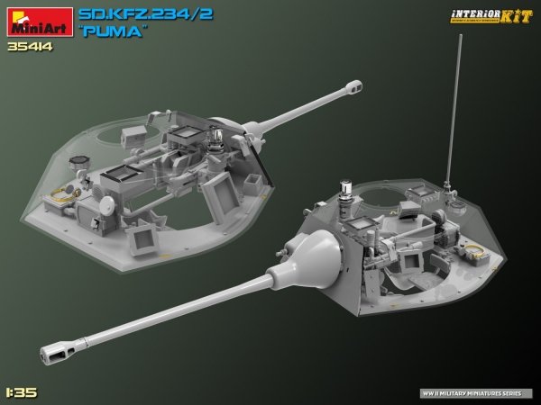MiniArt 35414 Sd.Kfz. 234/2 PUMA. INTERIOR KIT 1/35