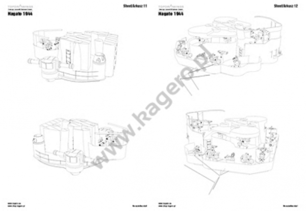 Kagero 7090 The Japanese Battleship Nagato 1944 EN/PL