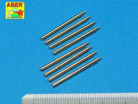 Aber A32109 Set of 8 turned cal .50 (12,7mm) U.S. Browning M2 barrels for P-47 Thunderbolt (1:32)