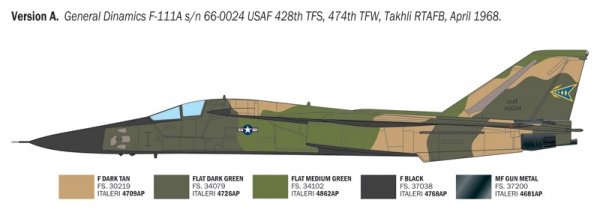 Italeri 91232 F-111A Aardvark 1/72