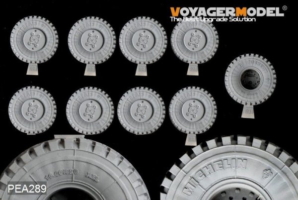 Voyager Model PEA289 Modern US Army M1070 Road Wheels (9PCES) (For hobby boss) 1/35