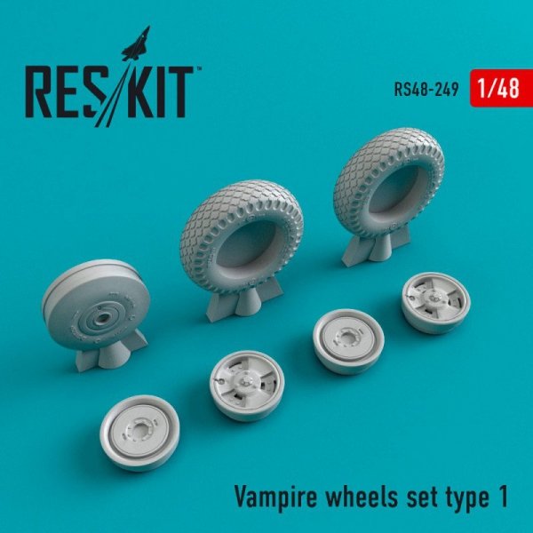 RESKIT RS48-0249 Vampire wheels set type 1 1/48