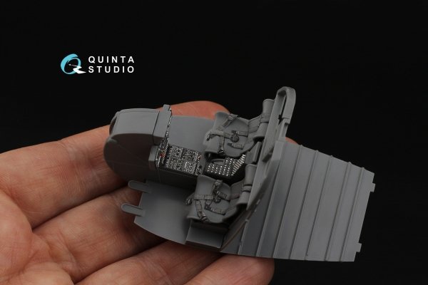 Quinta Studio QD35148 AH-6J/MH-6J 3D-Printed &amp; coloured Interior on decal paper (Kitty Hawk) 1/35