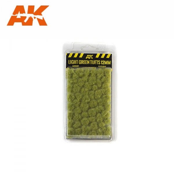 AK Interactive AK8127 LIGHT GREEN TUFTS 12MM