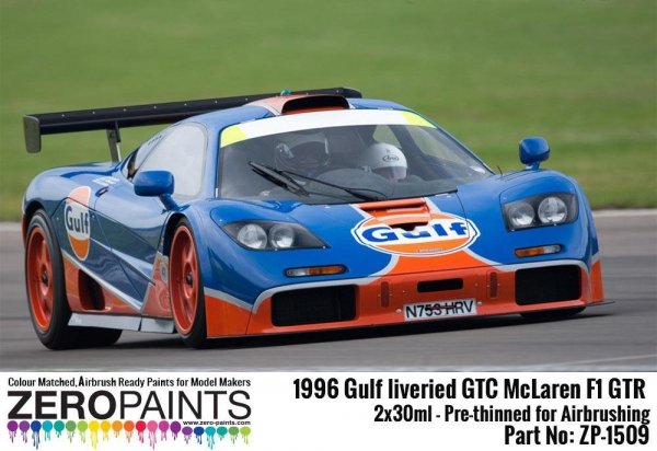 Zero Paints ZP-1509 - 1996 Gulf liveried GTC McLaren F1 GTR Paint Set 2x30ml