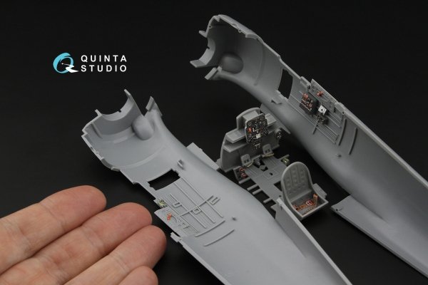 Quinta Studio QD32265 Nakajima Ki-44 Tojo 3D-Printed &amp; coloured Interior on decal paper ( Hasegawa )( Interior 3D Decal ) 1/32