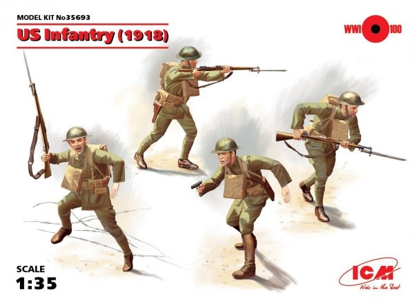ICM 35693 US Infantry (1918) (4 figures) 1:35