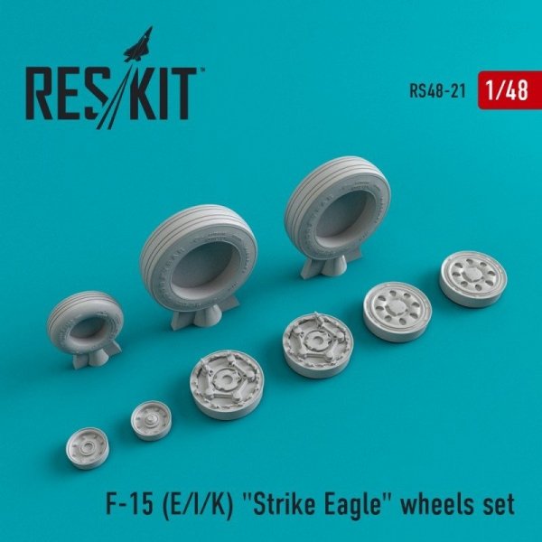 RESKIT RS48-0021 F-15 (E/I/K) &quot;Strike Eagle&quot; resin wheels 1/48