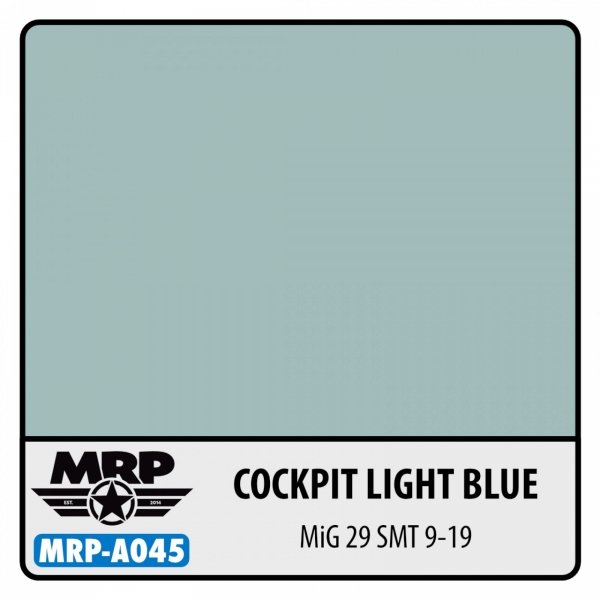 Mr. Paint MRP-A045 Cockpit Light Blue (MiG-29 SMT 9-19) Russian AF - aqua colors - 17ml