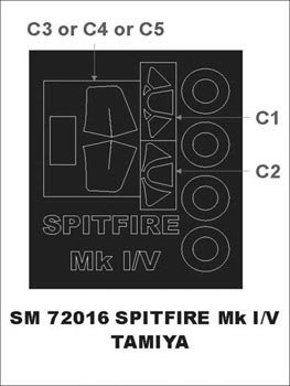 Montex SM72016 Spitfire MkI/V TAMIYA