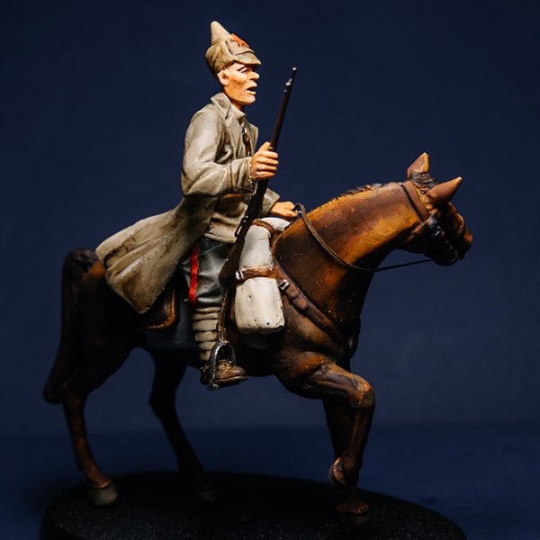 Toro 35F155 Wojna Polsko-Bolszewicka 1920 - Bolszewicki kawalerzysta (2) Armii Konnej Budionnego (dwie głowy w zestawie) 1/35