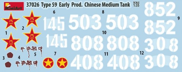 MiniArt 37026 TYPE 59 EARLY PROD. CHINESE MEDIUM TANK 1/35