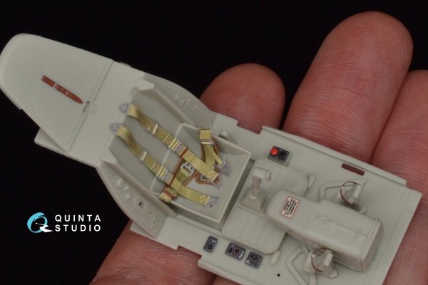 Quinta Studio QD32029 Bf 109G-6 3D-Printed &amp; coloured Interior on decal paper (for Revell kit) 1/32