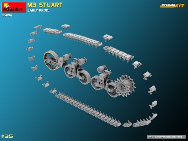 MiniArt 35404 M3 STUART EARLY PROD. INTERIOR KIT 1/35