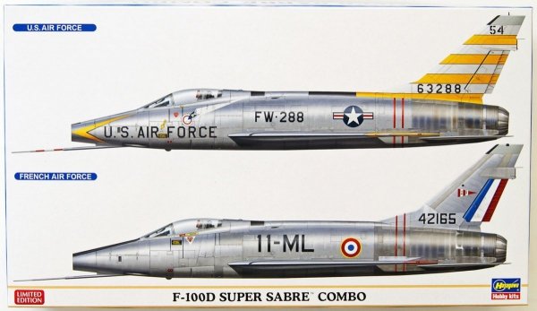 Hasegawa 02200 F-100D Super Saber Combo (2 kits) 1/72