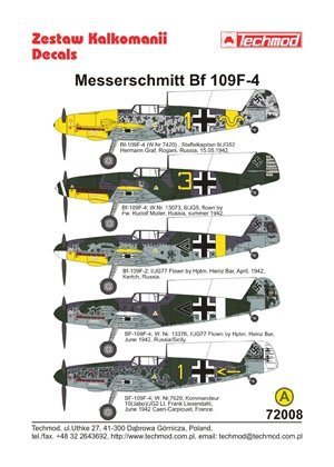 Techmod 72008 - Messerschmitt Bf 109F-4 (1:72)