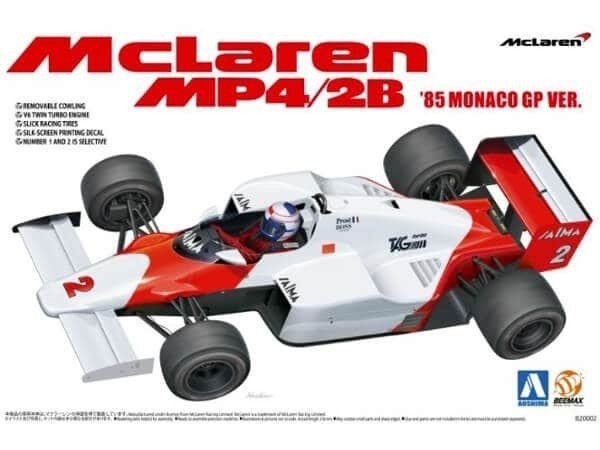 Beemax 20002 McLaren MP4/2B '85 MONACO GP VER. 1/20
