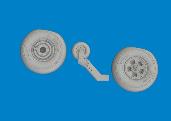 Eduard 672407 Spitfire Mk. V wheels Tamiya 1/72