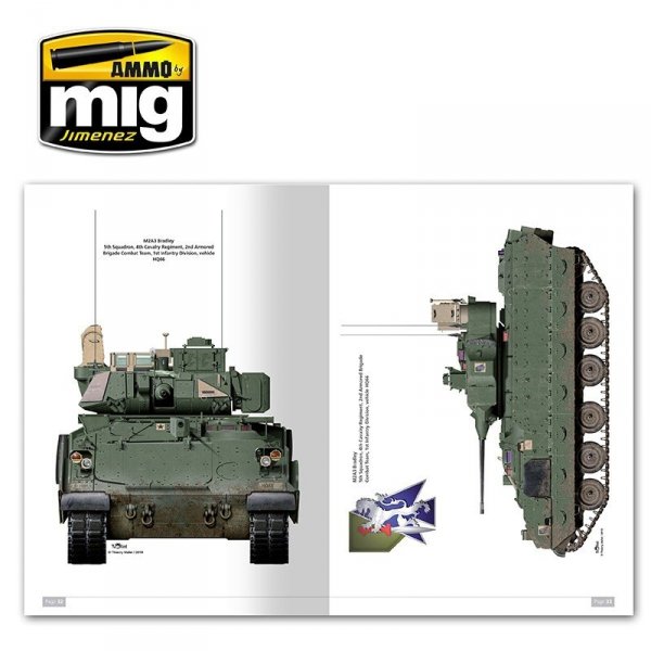 AMMO of Mig Jimenez 5951 M2A3 BRADLEY FIGHTING VEHICLE IN EUROPE IN DETAIL VOL. 1 (English)