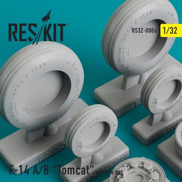 RESKIT RS32-0006 F-14 (A/B) &quot;Tomcat&quot; resin wheels 1/32