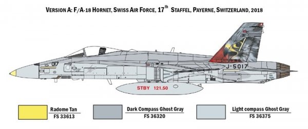 Italeri 1429 F/A-18 HORNET Swiss Air Force - Royal Australian Air Force 1/72