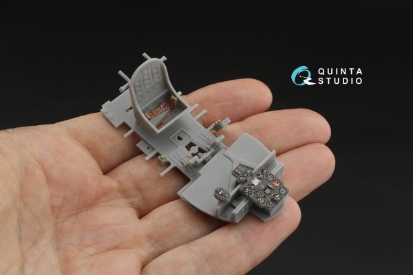 Quinta Studio QD32265 Nakajima Ki-44 Tojo 3D-Printed &amp; coloured Interior on decal paper ( Hasegawa )( Interior 3D Decal ) 1/32
