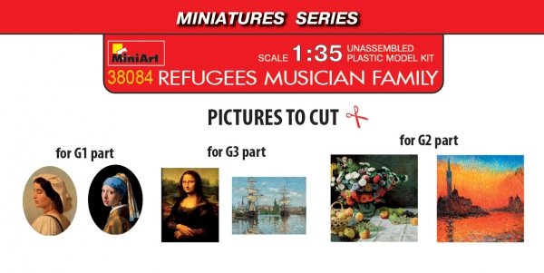 MiniArt 38084 REFUGEES. MUSICIAN FAMILY 1/35