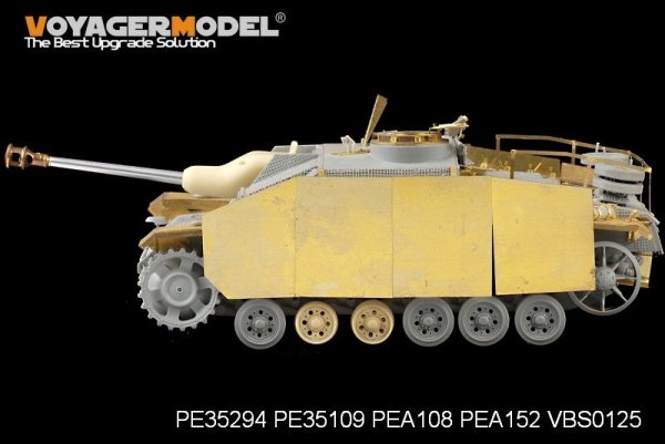 Voyager Model PEA152 WWII German StuG.III Ausf.G Late Production Side Skirts Pattern 1 (For DRAGON Kit) 1/35