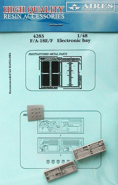 Aires 4283 F/A-18E/F Super Hornet electronic bay 1/48 Hasegawa