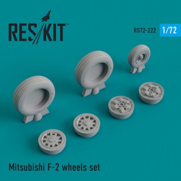 RESKIT RS72-0222 P-38 Mitsubishi F-2 wheels set 1/72