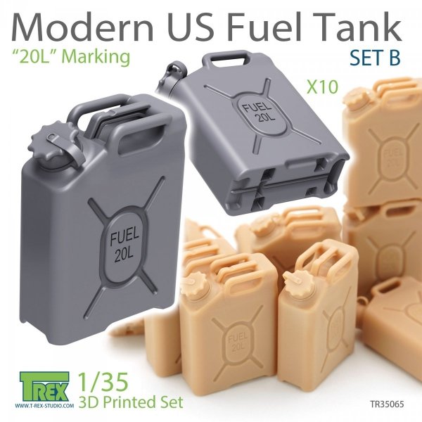 T-Rex Studio TR35065 Modern US Fuel Tank Set B &quot;20L&quot; Marking 1/35